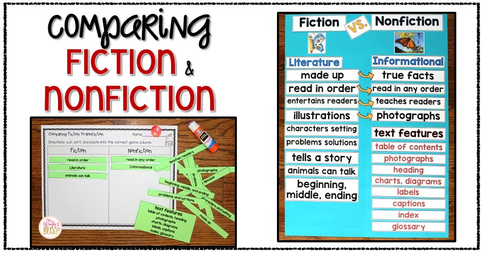 Fiction VS. Nonfiction Teaching Ideas
