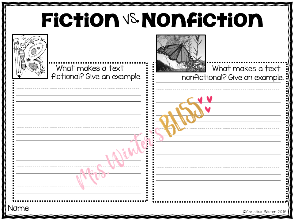 comparing fiction nonfiction 