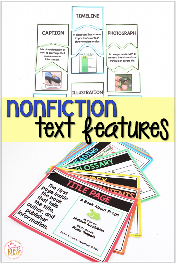 nonfiction text features puzzles