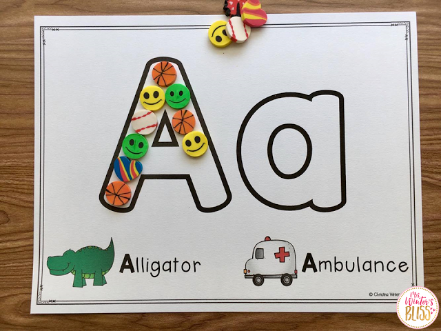 Fine motor alphabet activities 
