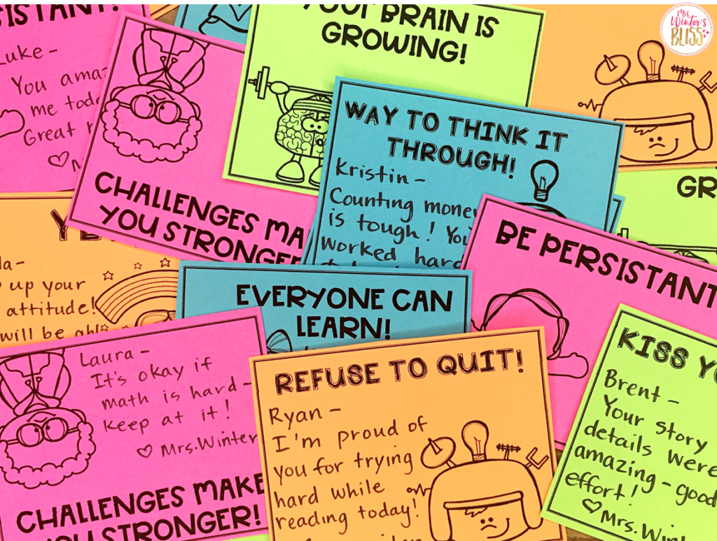 growth mindset positive notes