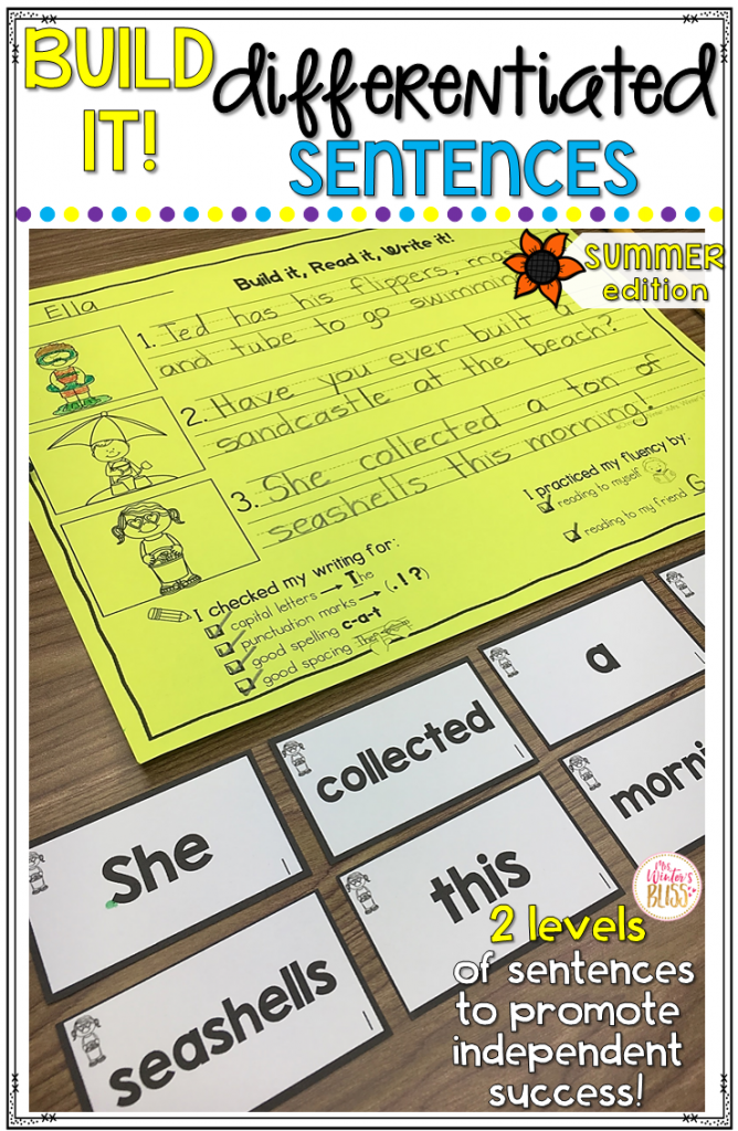 sentence building activities