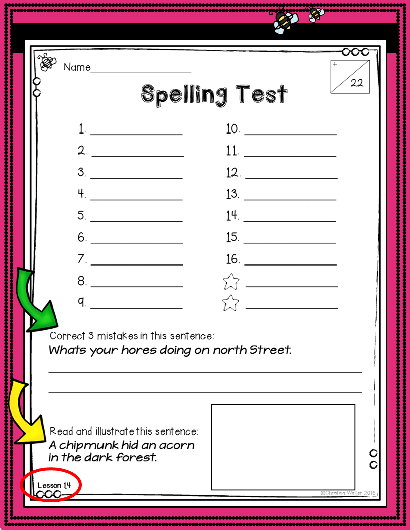 3rd Grade Spelling Assessments and Word Lists EDITABLE ...