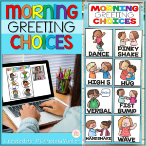 Morning Greeting Choices Sign - Social Distancing Greetings