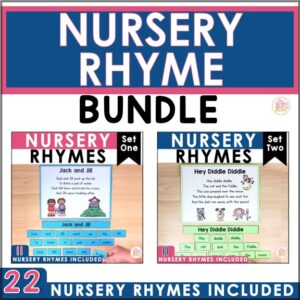 Nursery Rhymes Poetry Center (BUNDLE) - 22 poems