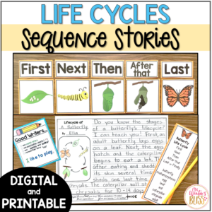 Sequence Writing Prompts - Plant and Animal Life Cycles