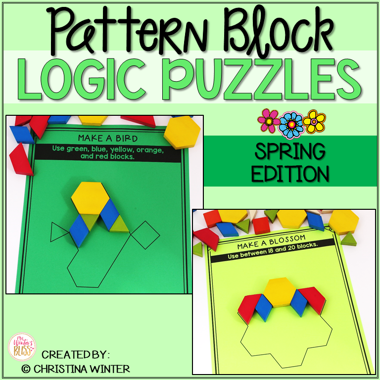 Logic Puzzles Math Pattern Blocks