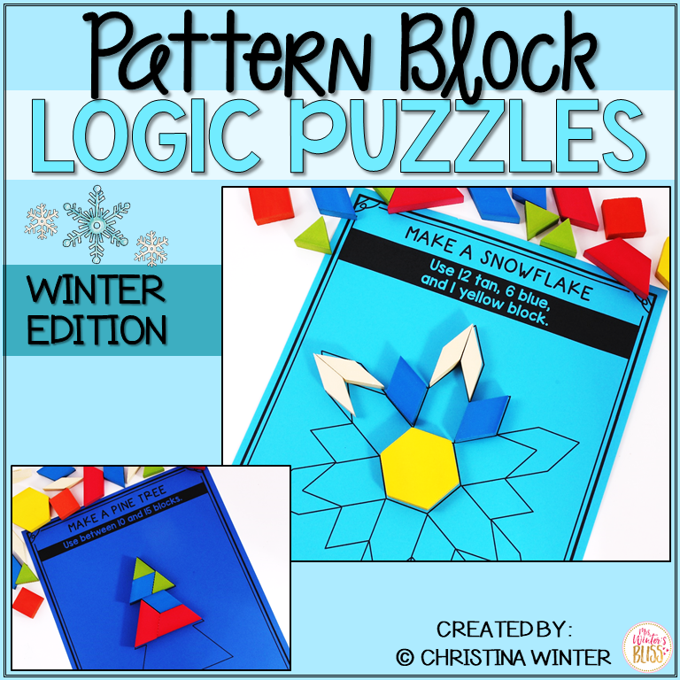 Logic Puzzles Math Pattern Blocks