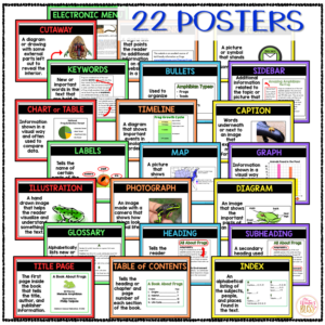 nonfiction text features posters