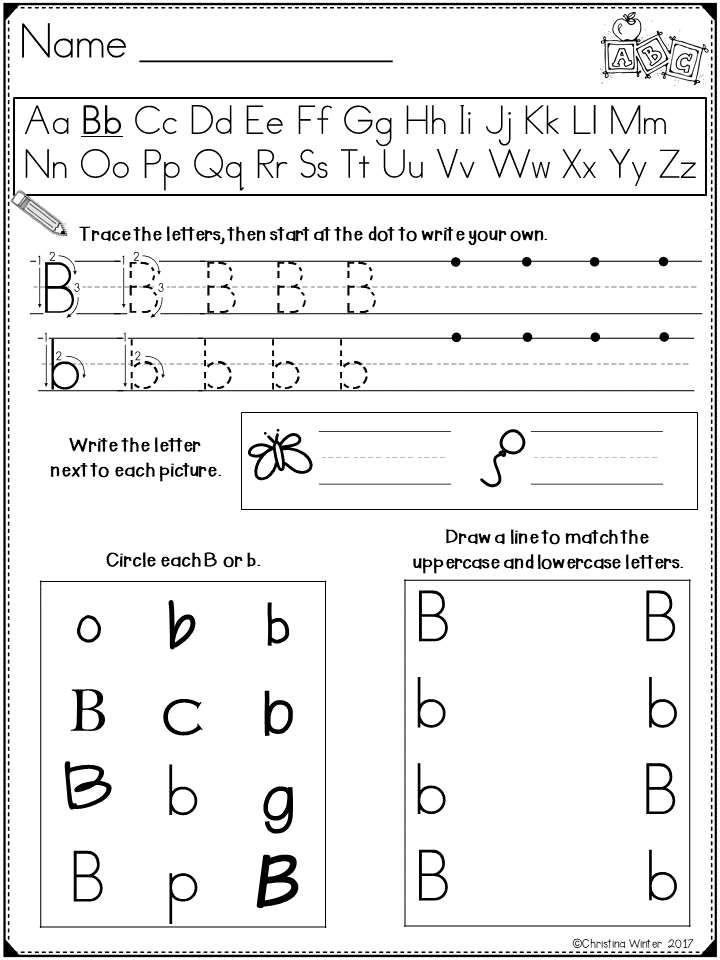 letter identification worksheets