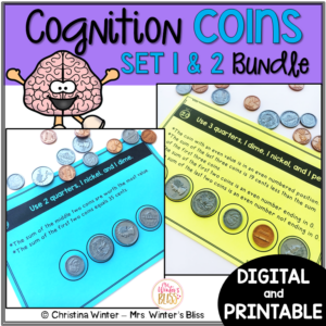 Math Logic Puzzles - Coin Counting Bundle