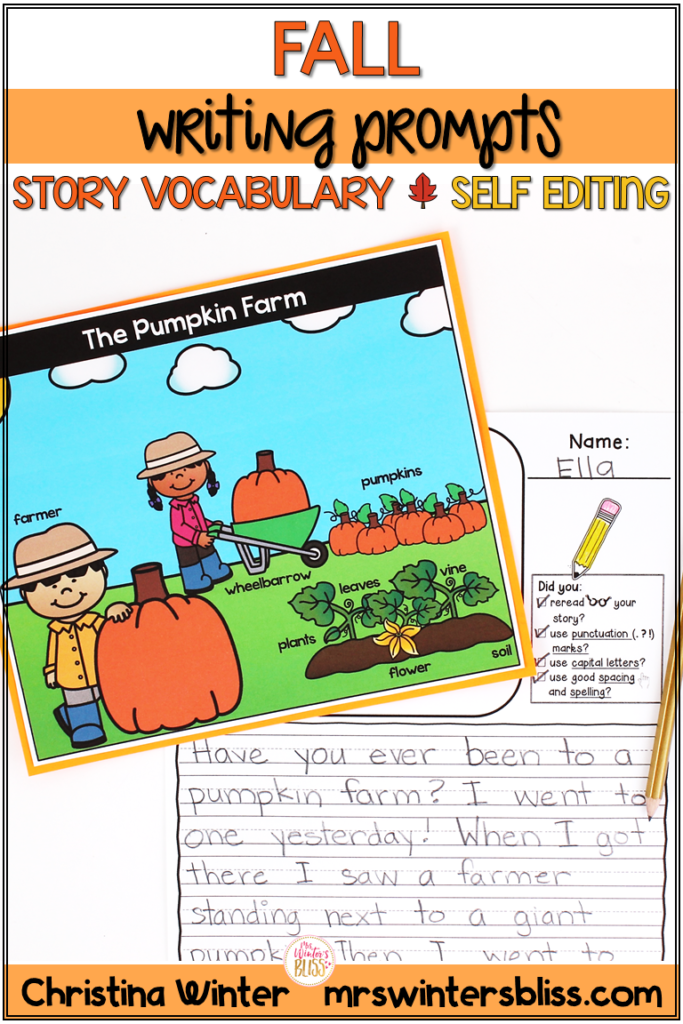 fall writing prompts first grade