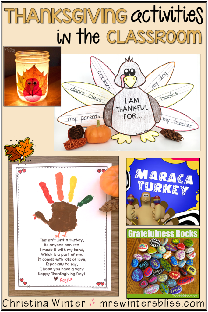 thanksgiving ideas for the classroom