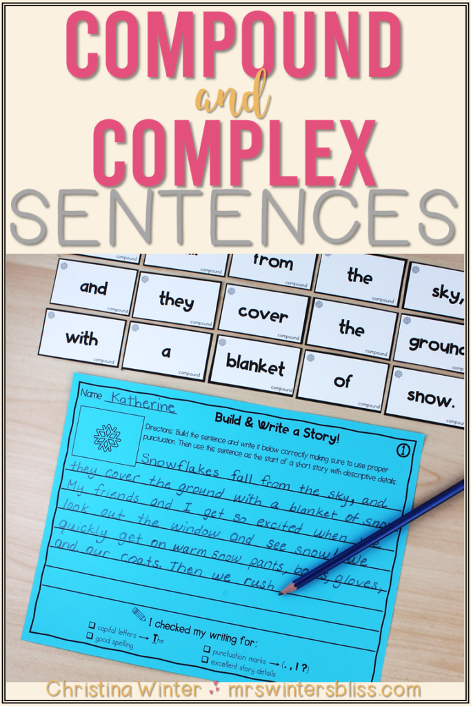 Compound Complex Sentence Building Activities