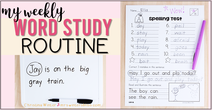 A Weekly Word Study Routine for K-2