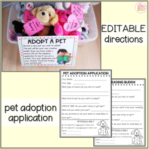 adopt a pet reading buddy kit