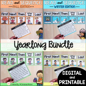 Sequence of Events Reading Passages - BUNDLE (printable & digital)