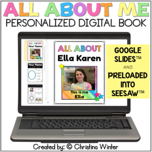 All About Me - DIGITAL Book for Google Classroom™/Slides™ Seesaw