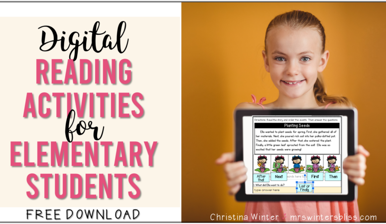 Digital Reading Activities for Elementary Students