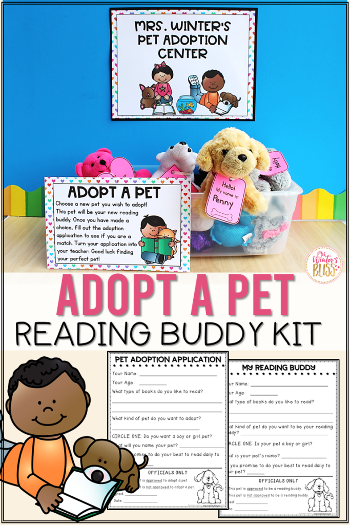 Engage and Motivate Students to Read at Home: The Adopt a Pet Reading Buddy  Kit - Mrs. Winter's Bliss