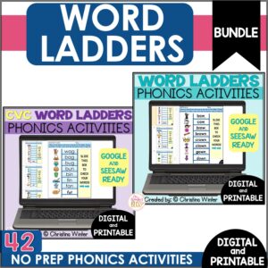 Word Ladders Phonics BUNDLE - digital & printable
