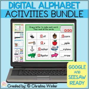 Digital Alphabet Activities Bundle - Seesaw & Google Ready