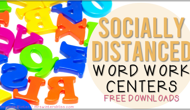 Socially Distanced Word Work Centers