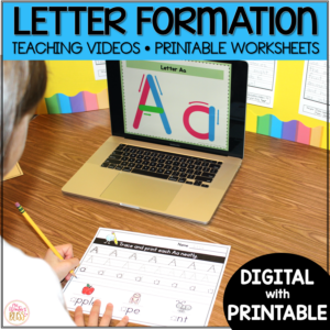 Letter Formation - Alphabet Tracing Worksheets with Videos