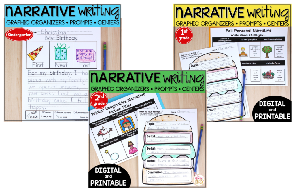 narrative writing kindergarten lesson plan