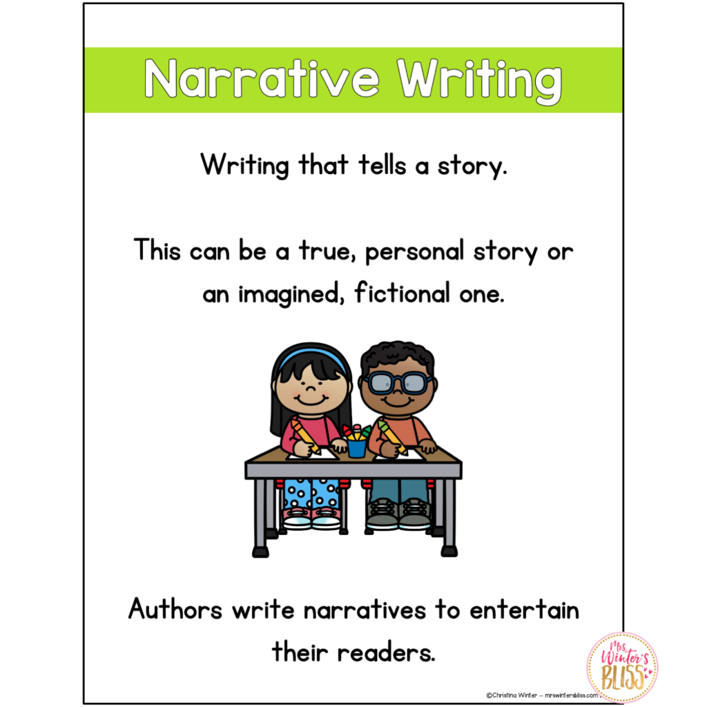narrative story writing grade 2