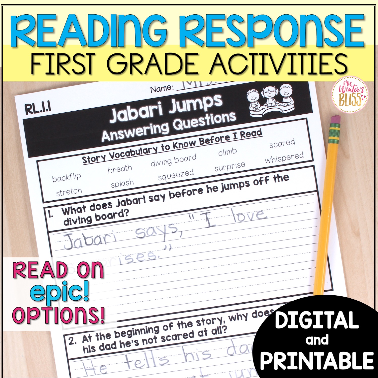 1st-grade-reading-response-activities-printable-digital-mrs-winter-s-bliss