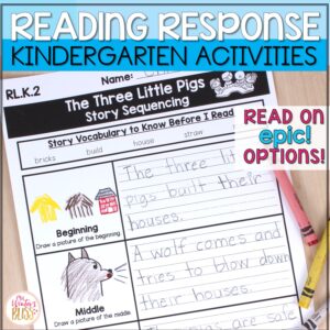Kindergarten Reading Response Activities