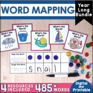 Word Mapping - Connecting Phonemes to Graphemes - Year long BUNDLE