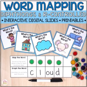 Word Mapping - Connecting Phonemes to Graphemes - Diphthong and R Controlled