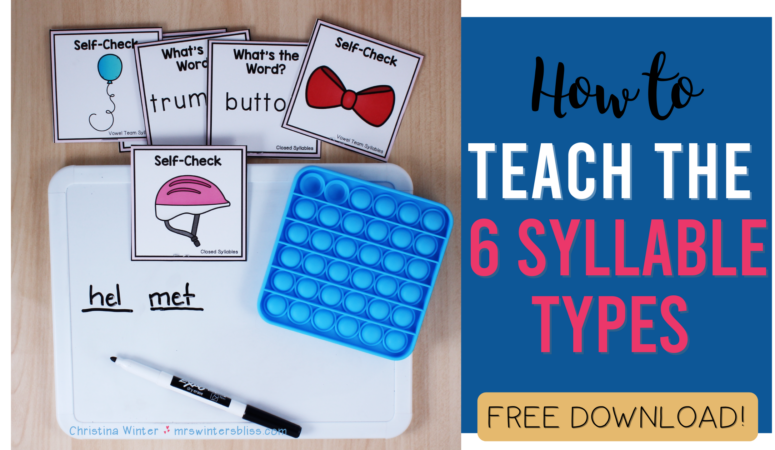 How and Why to Teach the Six Syllable Types