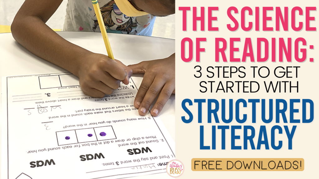 This blog post offers 3 clear steps how to get started with structured literacy, as well as free resources you can download. 