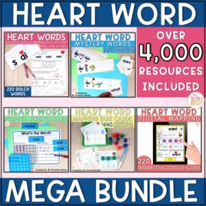 Heart Words MEGA BUNDLE - Teaching high frequency (sight words) - Editable