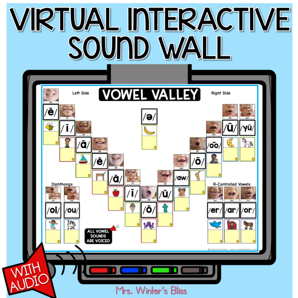 This virtual sound wall has all the components you need to easily and clearly introduce each phoneme to your students with NO PREP work required! 
