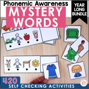 Mystery Words - Phonemic Awareness Games - BUNDLE