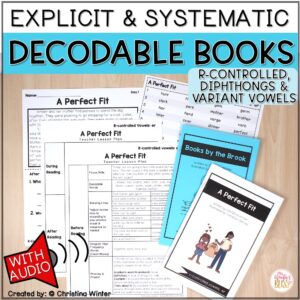 Decodable Books with Comprehension Questions - R controlled & Diphthong