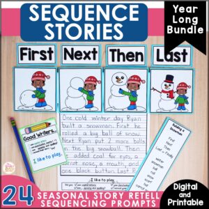 Sequence Writing and Story Retell - BUNDLE