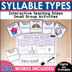 Syllable Types and Syllable Division - Digital & Printable