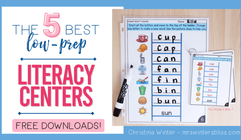 The 5 Best Low-Prep Literacy Centers