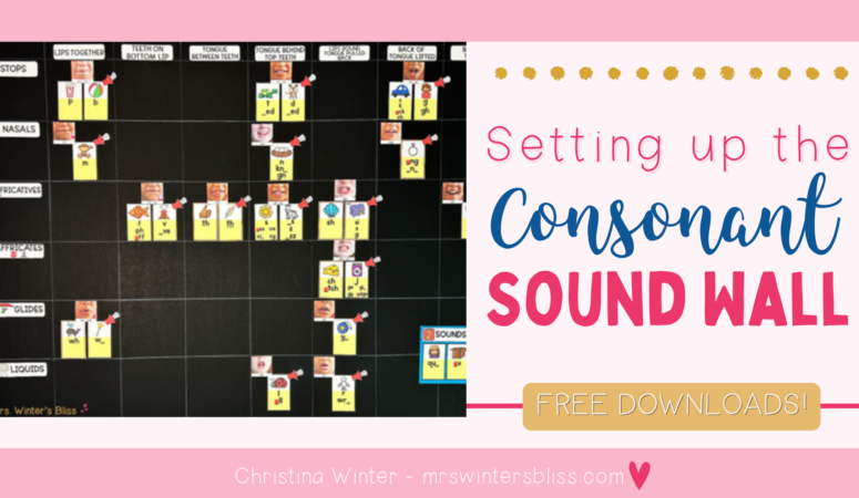 Setting up the Consonant Sound Wall