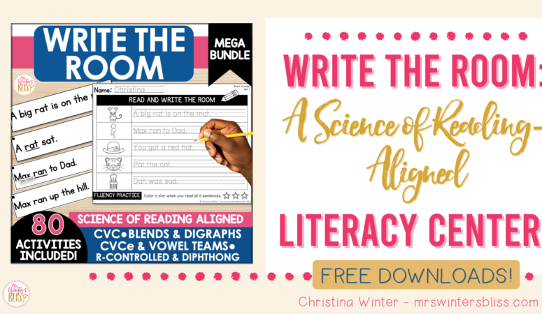 Write the Room: A Science of Reading-Aligned Literacy Center