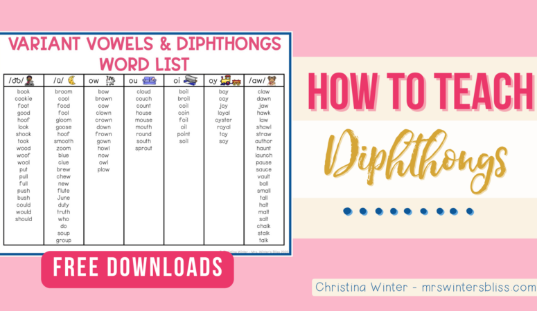 How to Teach Diphthongs